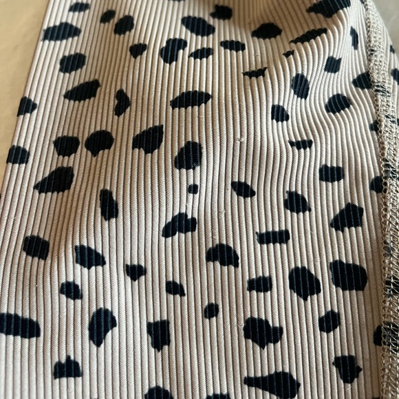 Beach Riot Taupe Spot Animal Print Ribbed Ayla Leggings - Picture 5 of 10